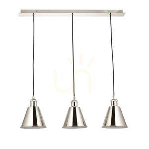 Pendelleuchte Endon Hal 3-flammig Silber E27 Stahl Edelstahl 7 Pendelleuchte Endon Hal 3-flammig Silber E27 Stahl Edelstahl small 7