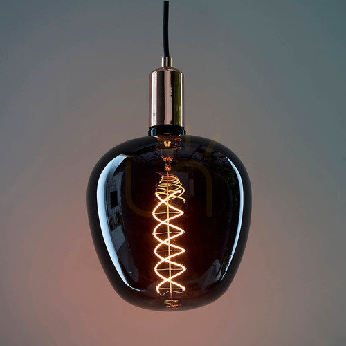 Prüfen LED-Leuchtmittel Endon Helix 98083 E27 4 W, Rauchglas, 1800 K, Ø19 cm