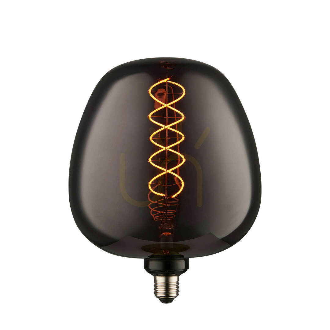 Stolná lampa Endon Helix Tinted dymové sklo E27 24,2 cm