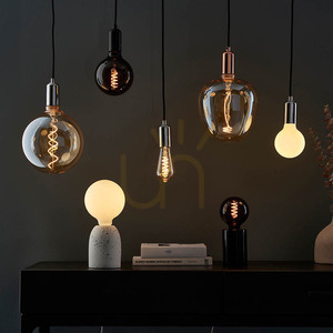E27 LED-Leuchtmittel Amber Endon 4W dimmbar Glas 6,4 cm 142 mm small 3