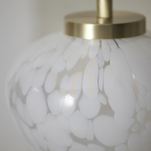 Tischlampe Endon Mali Messing Stahl Glas G9 1-flammig 42,3 cm small 1