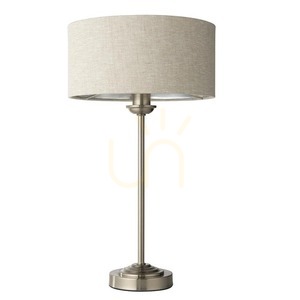 Tischlampe Highclere Beige Endon E14 Stoff 44,7 cm small 9