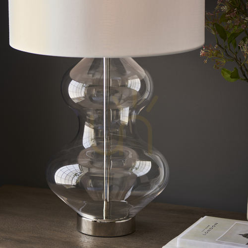 Prüfen Kelda Shaped Silber Endon Tischlampe