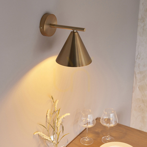 Wandleuchte Endon Cape 102893 Antikmessing E14 7 W dimmbar small 5