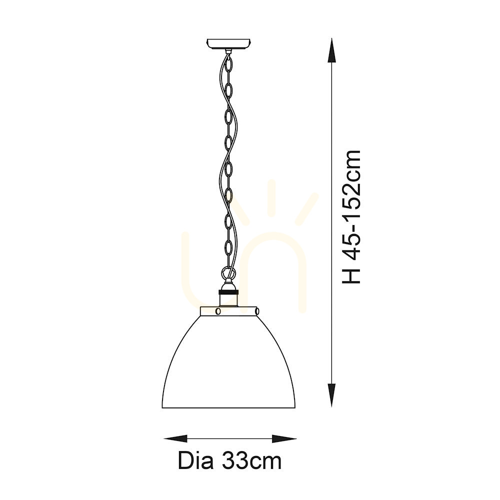 Vorschau Pendelleuchte Endon Hansen Grand Messing E27 Dimmbar 33 cm Stahl Glas Pendelleuchte Endon Hansen Grand Messing E27 Dimmbar 33 cm Stahl Glas