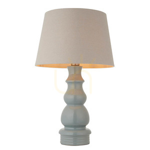 Tischlampe Endon Provence & Cici Grau Keramik Stoff E27 66 cm 0 Tischlampe Endon Provence & Cici Grau Keramik Stoff E27 66 cm small 0