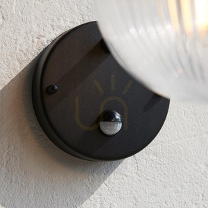Wandlampe Endon Schwarz E27 Aluminium Edelstahl Glas 1-flammig 15 cm small 8
