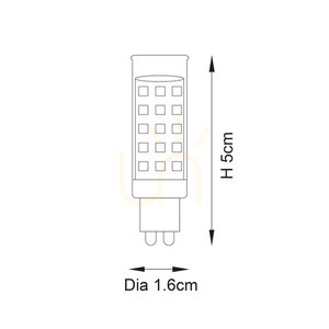 G9 LED-Leuchtmittel 3,5W 4000K 400lm Weiß Endon small 1