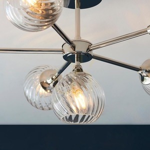 Deckenleuchte Endon Allegra 6-flammig Silber E14 Dimmbar Stahl Glas 64 cm 6 Deckenleuchte Endon Allegra 6-flammig Silber E14 Dimmbar Stahl Glas 64 cm small 6