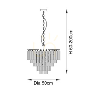 Pendelleuchte Toulouse Endon Silber 12-flammig G9 Ø50 cm Stahl Glas 2 Pendelleuchte Toulouse Endon Silber 12-flammig G9 Ø50 cm Stahl Glas small 2