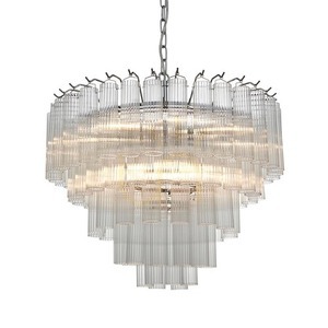 Pendelleuchte Toulouse Endon Silber 12-flammig G9 Ø50 cm Stahl Glas 0 Pendelleuchte Toulouse Endon Silber 12-flammig G9 Ø50 cm Stahl Glas small 0