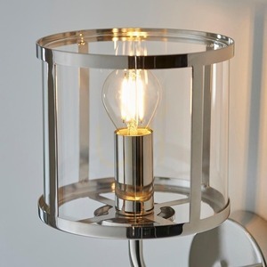 Wandleuchte Endon Hopton Silber Stahl Glas E14 dimmbar 6 Wandleuchte Endon Hopton Silber Stahl Glas E14 dimmbar small 6