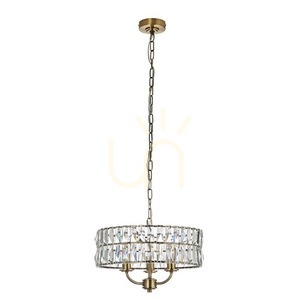 Pendelleuchte Endon Clifton Messing 3-flammig E14 Dimmbar Glas Stahl small 9
