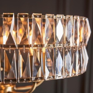 Endon CLIFTON 106244 Pendelleuchte, 5 x E14 max. 6 W, Schliffglas, Antikmessing, ø50,5 cm small 7