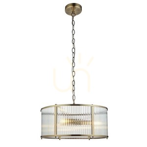 Pendelleuchte Endon Ridgeton 3-flammig Messing Glas E14 45 cm 1 Pendelleuchte Endon Ridgeton 3-flammig Messing Glas E14 45 cm small 1