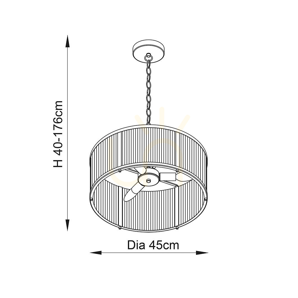 Vorschau Pendelleuchte Endon Ridgeton 3-flammig Messing Glas E14 45 cm Pendelleuchte Endon Ridgeton 3-flammig Messing Glas E14 45 cm