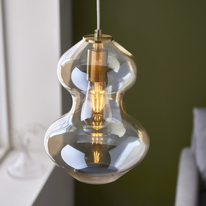 Pendelleuchte Endon Kelda aus Messing, Stahl und Glas, E27, dimmbar, Ø 23 cm small 6