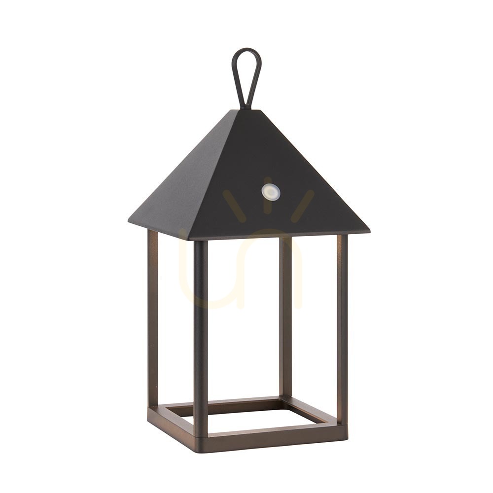 Lampă LED portabilă de exterior Endon Hoot Medium neagră 106789