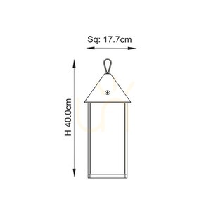 Tischlampe Endon Hoot Schwarz Aluminium Glas LED 40 cm Nicht dimmbar small 2