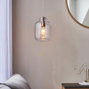 Pendelleuchte Endon Lyra Messing Glas E27 Ø20 cm Dimmbar small 4