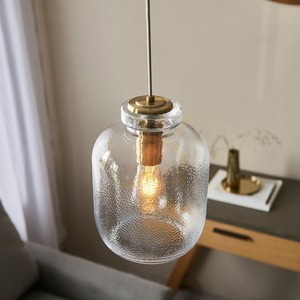 Pendelleuchte Endon Lyra Messing Glas E27 Ø20 cm Dimmbar small 6