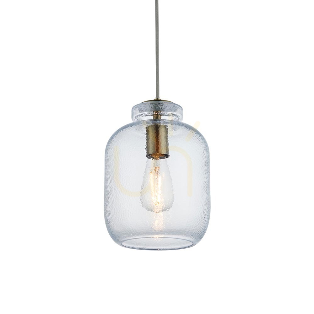 Lyra Brass Endon Pendant Lamp