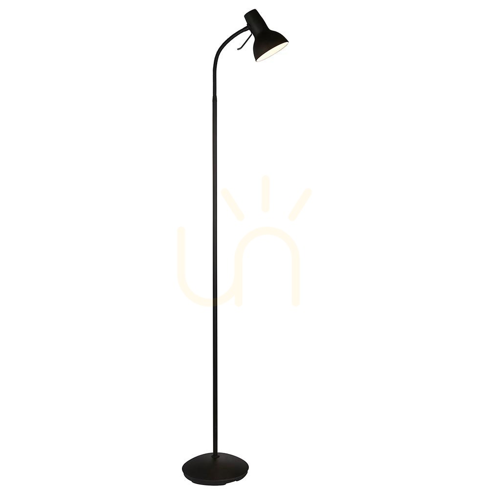Stehlampe Amalfi Schwarz Endon GU10 Stahl 160 cm