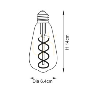 LED-Leuchtmittel Endon E27 4W transparent dimmbar Glas 6,4 cm 2 LED-Leuchtmittel Endon E27 4W transparent dimmbar Glas 6,4 cm small 2