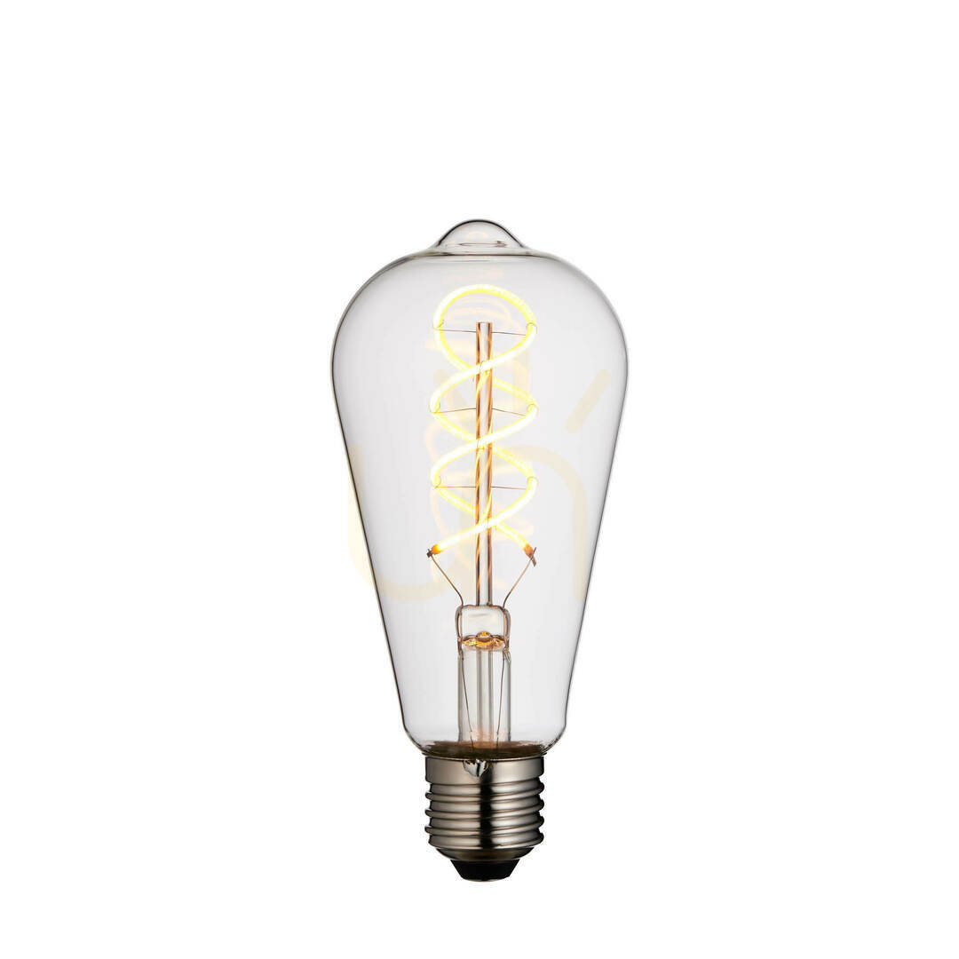 Endon Transparent Glass LED Filament Bulb E27 4W Dimmable 14 cm
