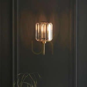 Wandleuchte Endon Berenice Messing Stahl Glas E14 dimmbar small 4