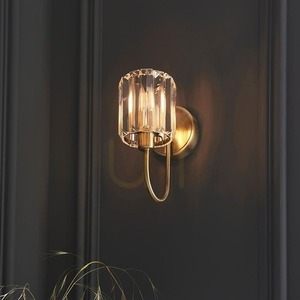 Wandleuchte Endon Berenice Messing Stahl Glas E14 dimmbar small 7