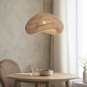 Pendelleuchte Endon Misra Braun Rattan Stahl E27 Ø54 cm 1 Pendelleuchte Endon Misra Braun Rattan Stahl E27 Ø54 cm small 1