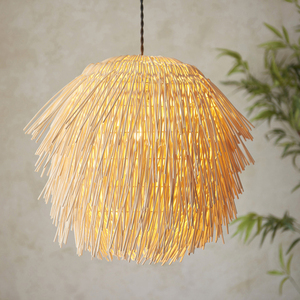 Pendelleuchte Endon Pushpa Braun Rattan Stahl E27 Ø47 cm 3 Pendelleuchte Endon Pushpa Braun Rattan Stahl E27 Ø47 cm small 3