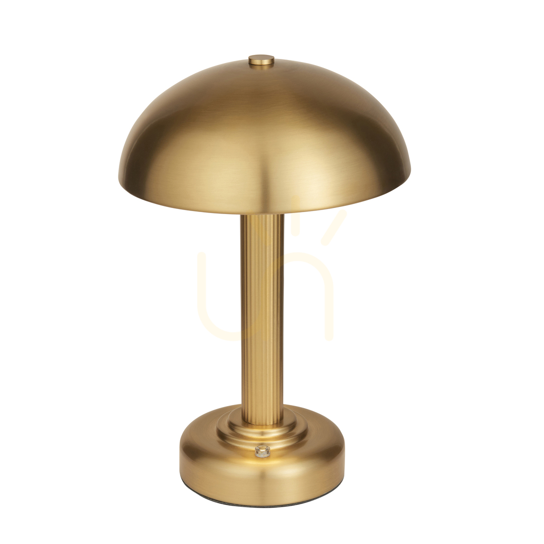 Tischlampe Endon Bridport LED wiederaufladbar Messing Stahl 27,7 cm