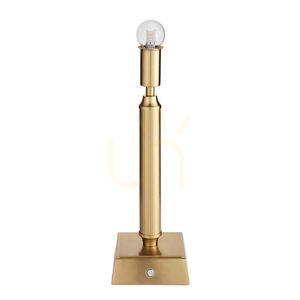 Tischlampe Endon Trobridge wiederaufladbar Messing Stahl LED small 0