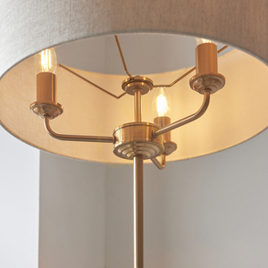 Stehleuchte Endon Highclere 110724, Vintage-Messing, 3 × E14, 160 cm small 2