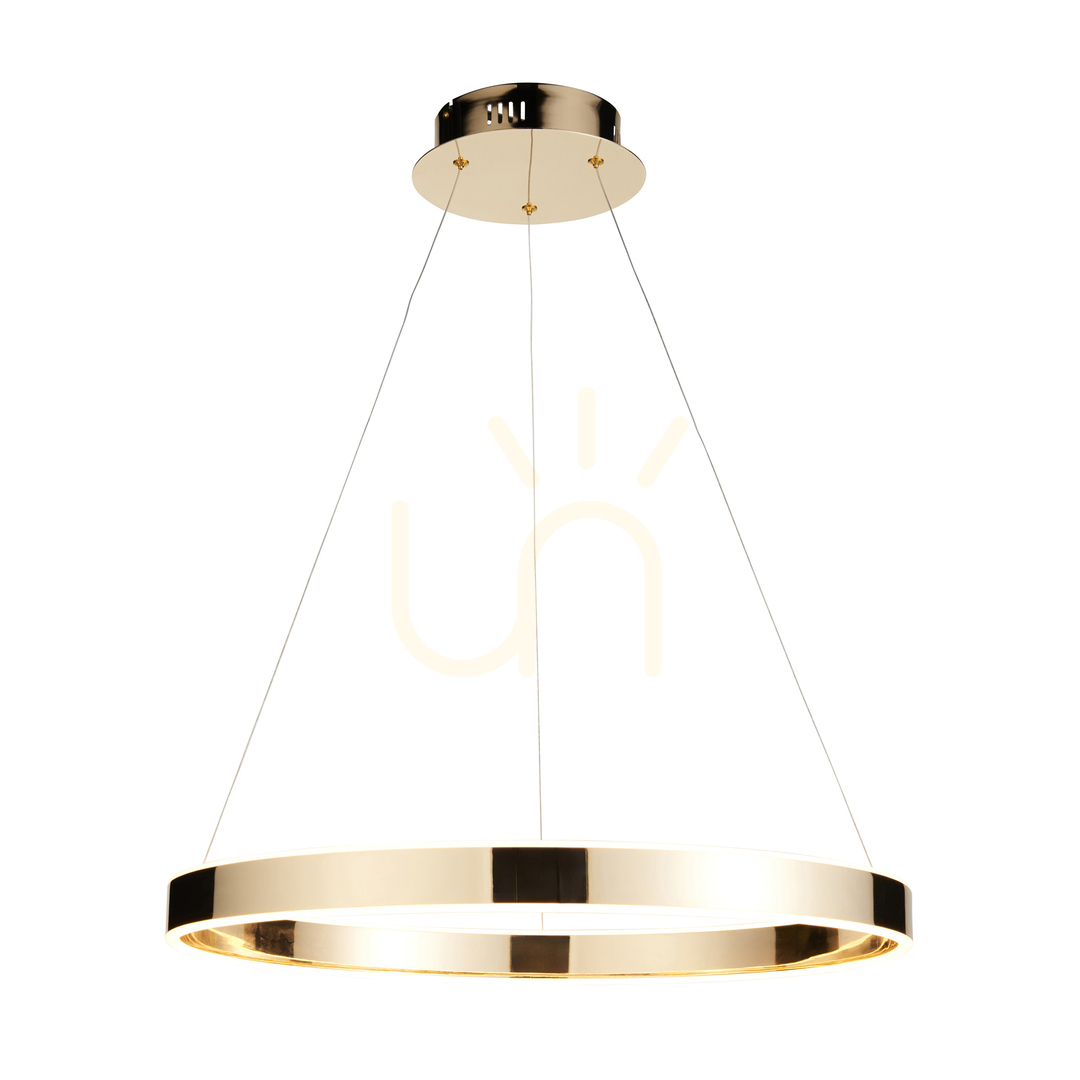 Pendant Light Endon Gold Steel Acrylic Dimmable LED 60 cm