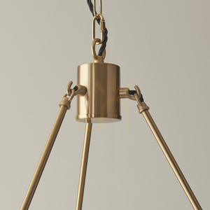 Pendelleuchte Endon Chester Messing 6-flammig Ø62 cm Metall dimmbar small 1