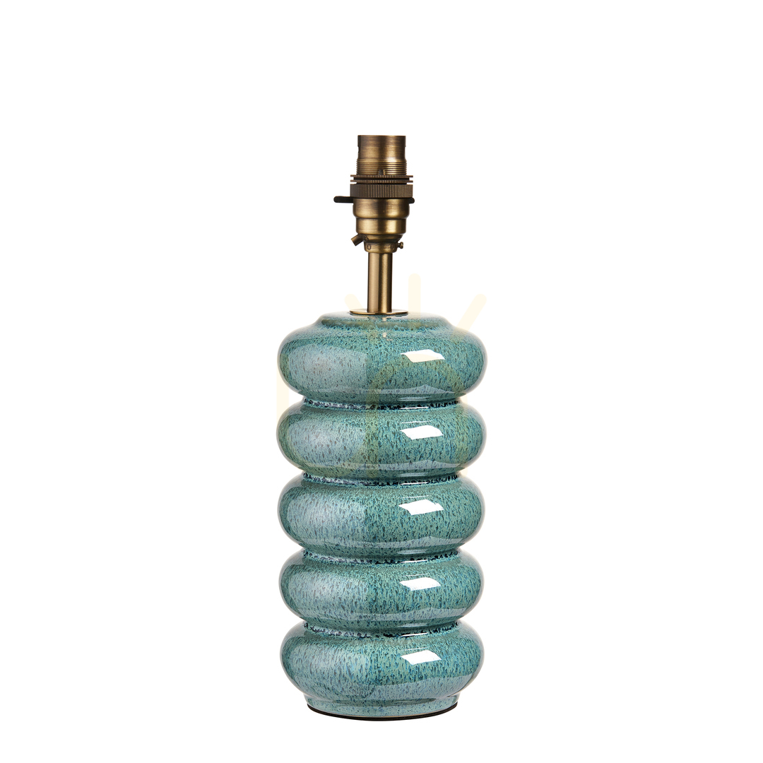 Table Lamp Endon Squash Brass Ceramic and Steel 29 cm