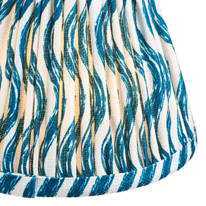 Lampenschirm Endon Ripple Marlinblau Stoff 12,2 cm E14 small 1