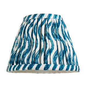 Lampenschirm Endon Ripple Marlinblau Stoff 12,2 cm E14 small 4