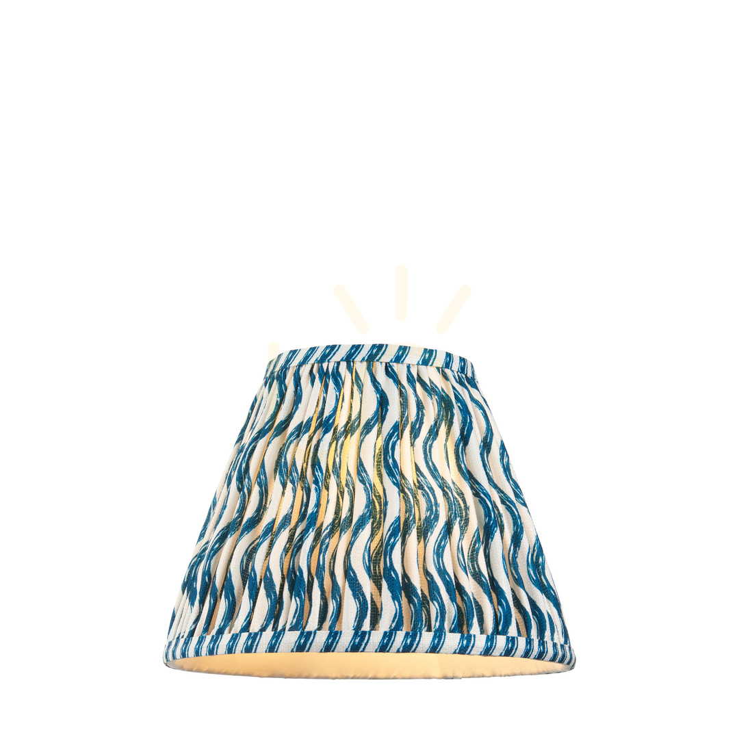 Endon Blue Fabric Lampshade 25cm E27