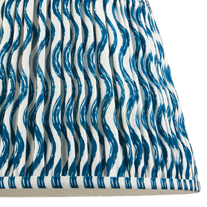 Lampenschirm Endon Ripple Marlin Blue, Stoff, konisch ø35/25 cm, H 24 cm, E27/B22 small 2