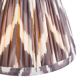 Lampenschirm Endon Zigzag Grau Stoff E14 16 cm small 1