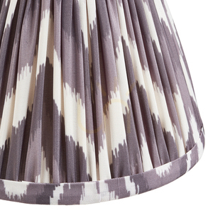 Lampenschirm Endon Zigzag Grau Stoff E14 16 cm small 2