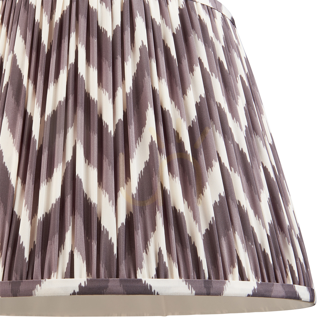Vorschau Lampenschirm Endon Zigzag Grau Perlgrau Stoff E27 40 cm Lampenschirm Endon Zigzag Grau Perlgrau Stoff E27 40 cm