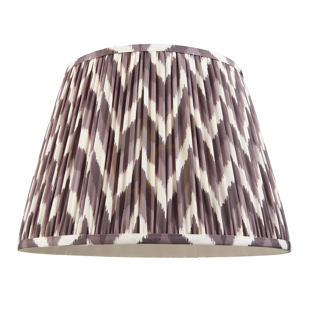 Zeige Lampenschirm Endon Zigzag Grau Perlgrau Stoff E27 40 cm Lampenschirm Endon Zigzag Grau Perlgrau Stoff E27 40 cm