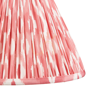 Lampenschirm Endon Ikat Korallenrosa Stoff E27 18 cm small 2
