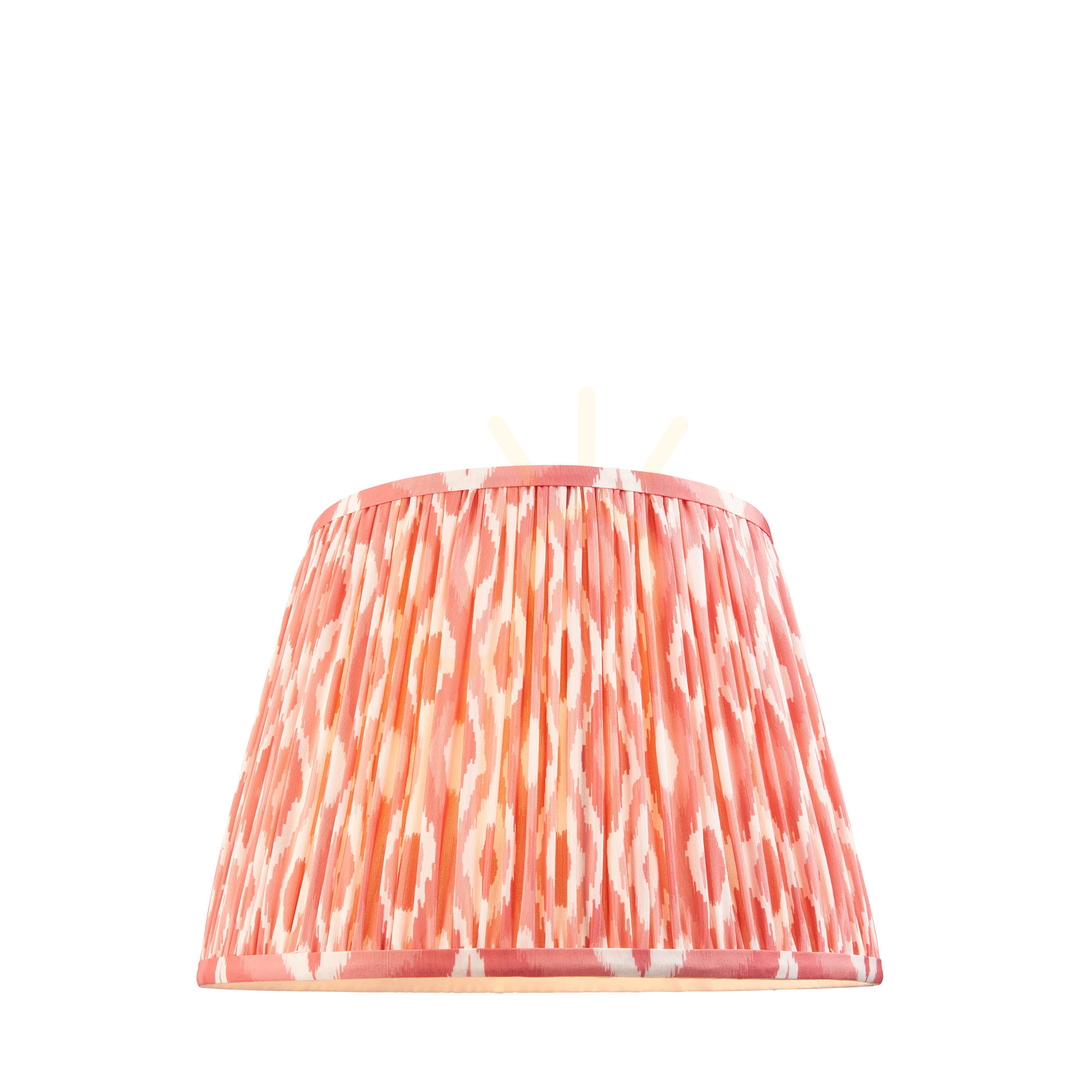 Lámpaernyő Endon Ikat korall rózsaszín szövet 35 cm