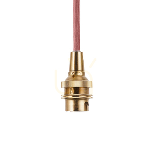 Pendelleuchte Endon Eltham Messing Rotkabel B22 10 cm Vintage SKU 111512 small 4